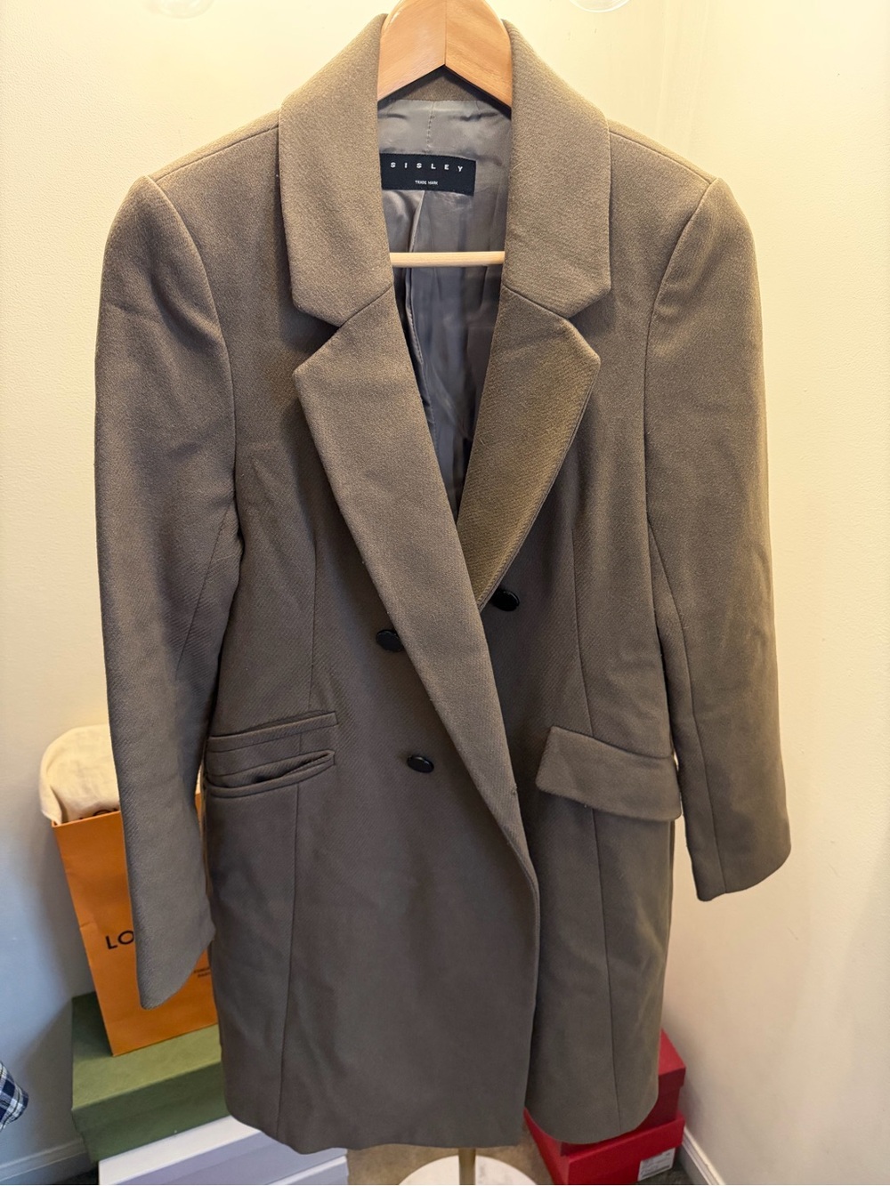 Sisley Tan Wool Coat